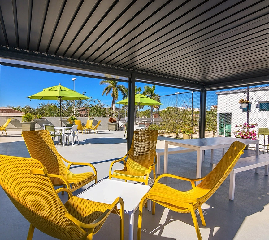Shaded Terrace Seating