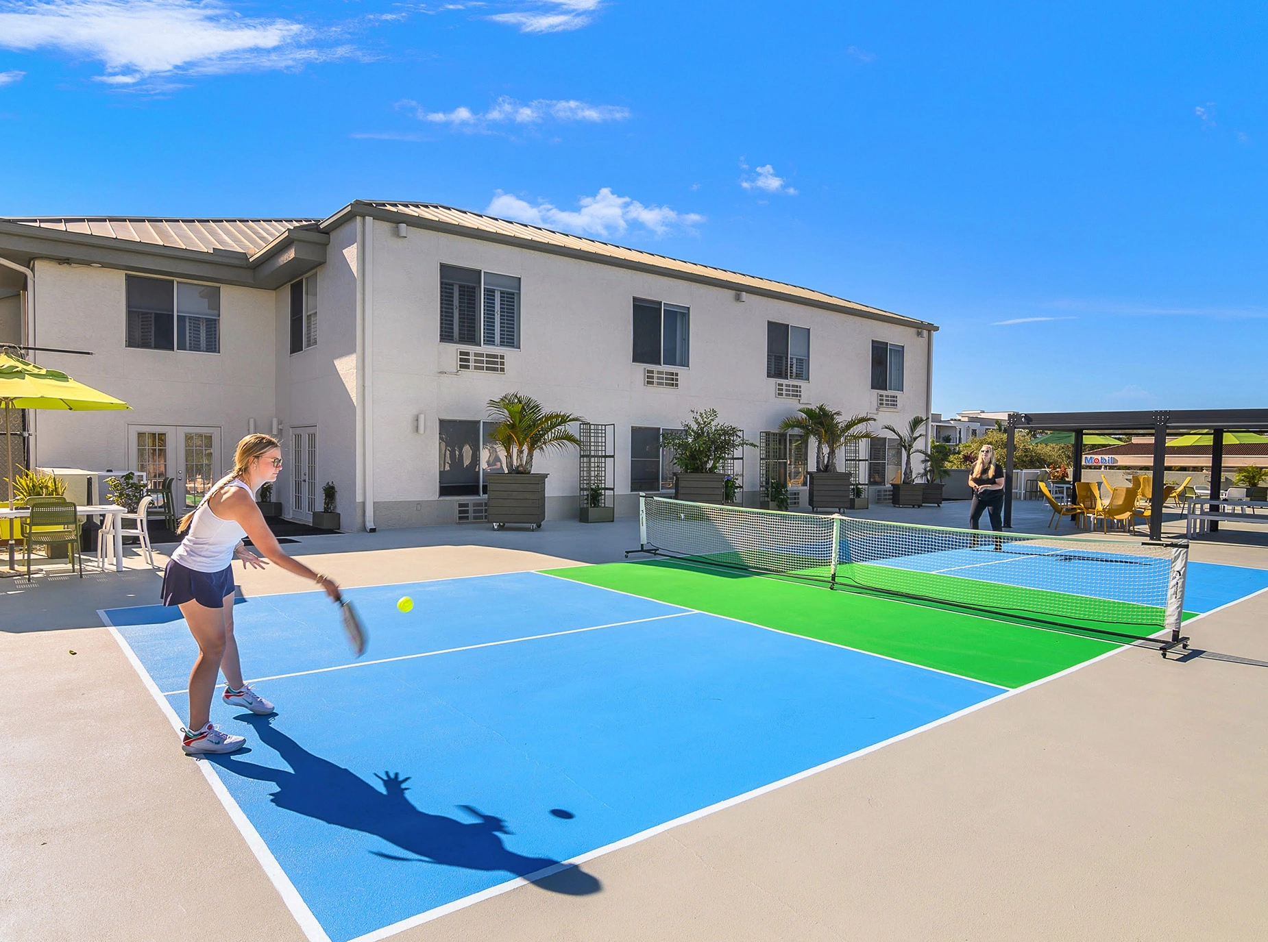 Guests Playing Pickleball