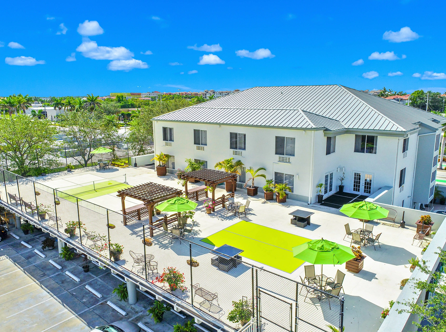 Outdoor Terrace from Above